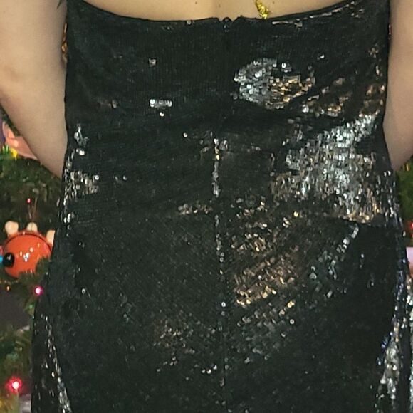 AMANDA WAKELY Black Long Evening Gown - Picture 8 of 11